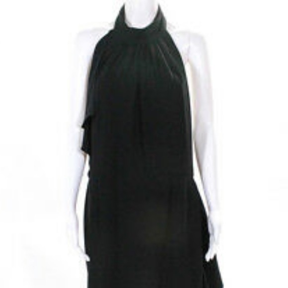 Sleeveless Halter Evening Gown Flared Purple - Picture 6 of 8